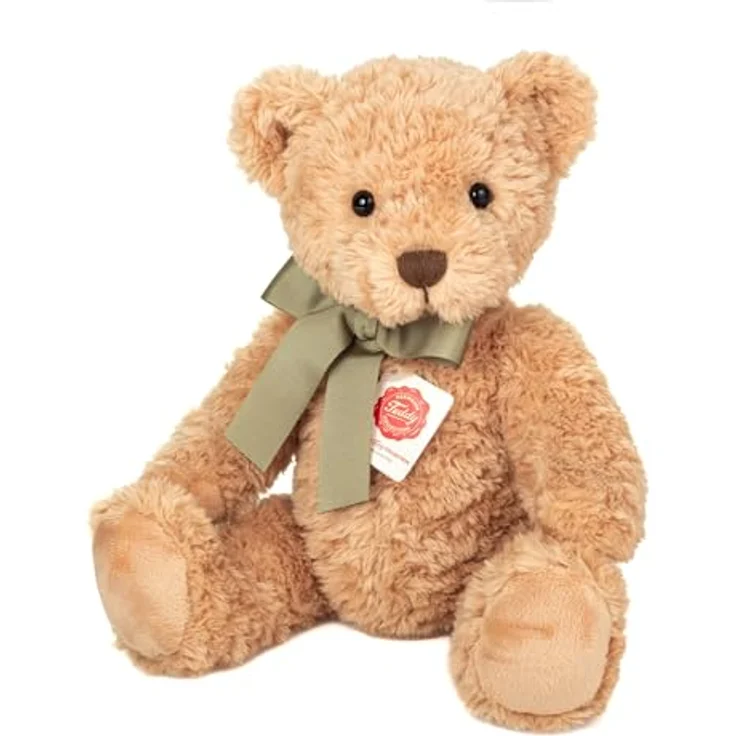 Teddy Hermann Teddybär Klassik, 37 cm, beige, bewegliche Gelenke, waschbar bei 30 Grad – Bild 1