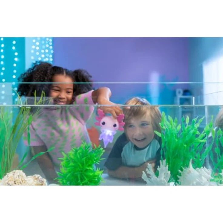 Animagic Let’s Glo Axolotl Blau, Elektronisches Haustier mit Licht- und Schwimmfunktion, Sensorisches Spielzeug für Kinder ab 4 Jahren – Bild 3