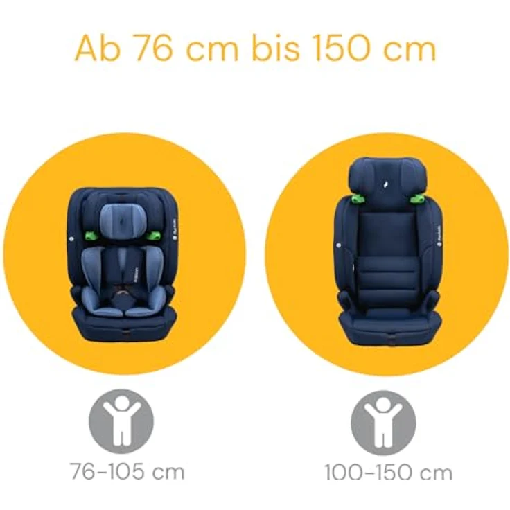 Osann Autokindersitz Osann Flux Isofix i-Size, Kinderautositz, 14-fach höhenverstellbarer Kopfschutz, seitlicher Aufprallschutz, verschiedene Farben – Bild 7