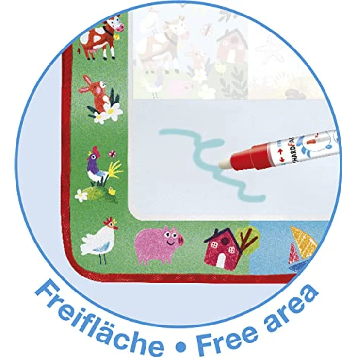 Aqua Fun Malmatte, 32 x 32 cm, inkl. Malstift – Bild 5