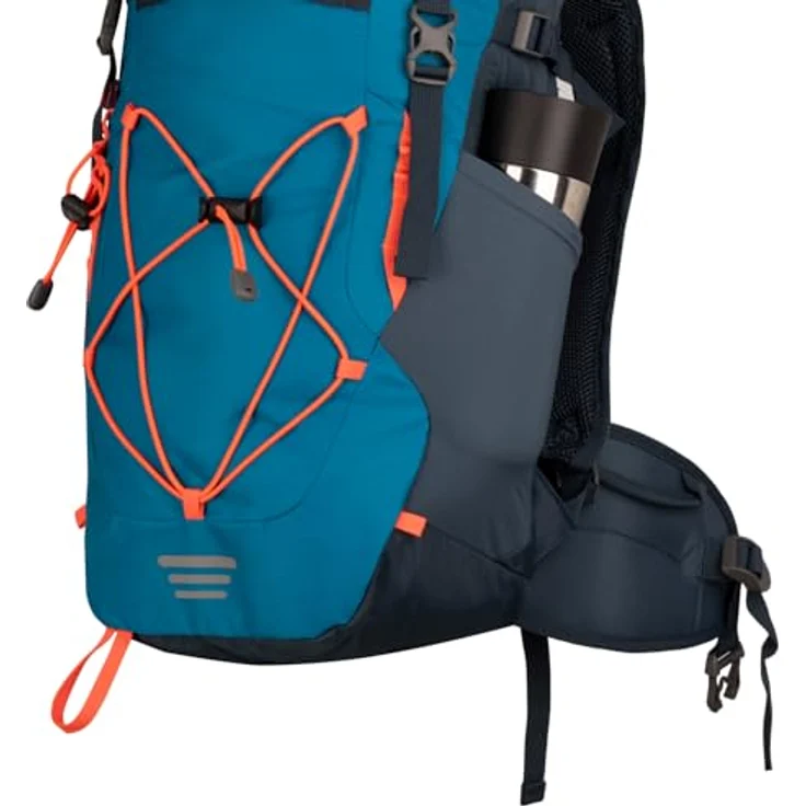 TROLLKIDS Trekkingrucksack FJELL TREKKER 22, sportlicher Rucksack aus 100% Polyamid, atlantic blue/dark navy/glow orange – Bild 5