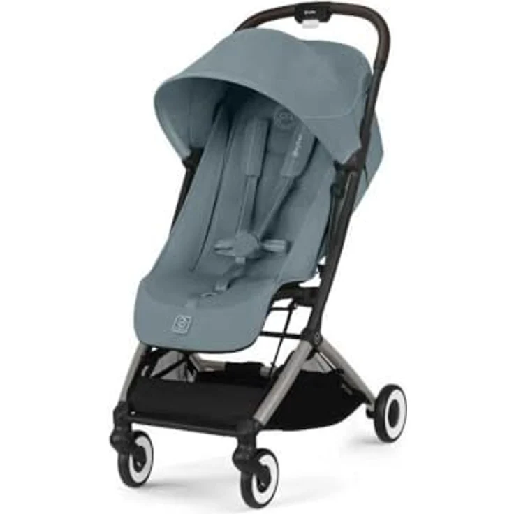 Cybex Orfeo Reisebuggy, ultrakompakter Buggy für Kinder ab Geburt bis 4 Jahren, Kollektion 2025, Stormy Blue / Taupe – Bild 6