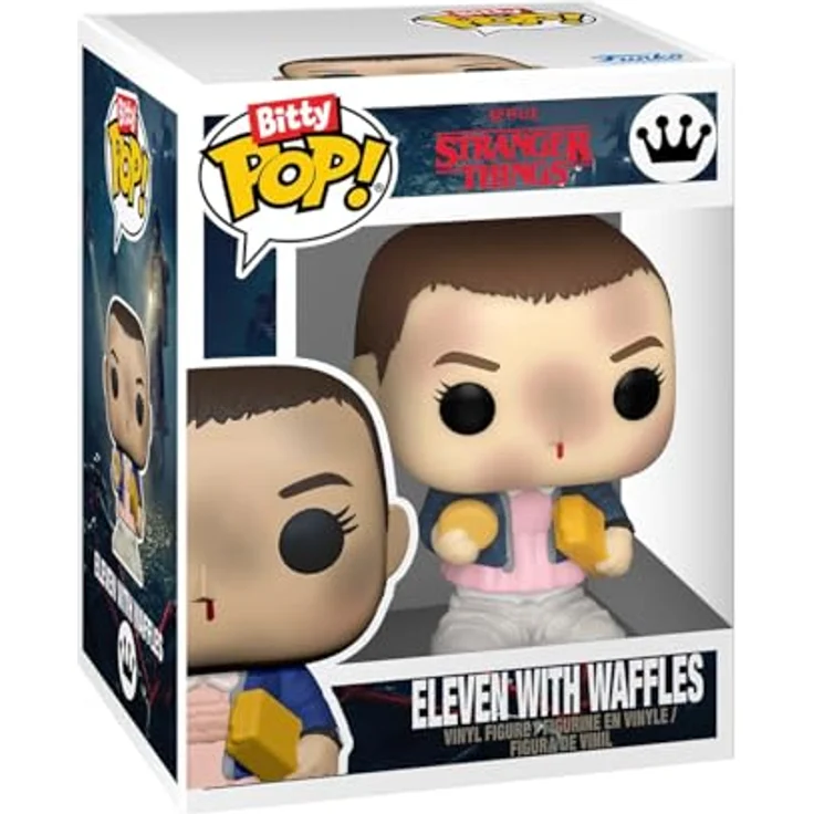Funko Bitty Pop! Stranger Things SZN1 - Eleven 4pk mit Überraschungs-Mini-Figur - 0.9 Zoll (2.2 cm) - Offizielles Sammlerstück mit stapelbarem Display-Regal - Geschenkidee für TV-Fans – Bild 3