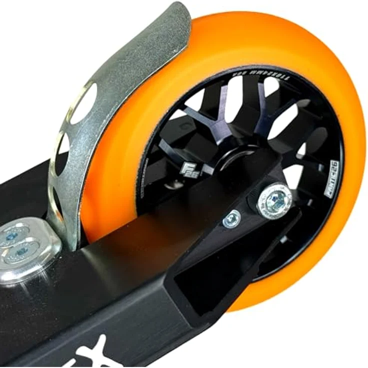 Fantic26 Stuntscooter Fantic26 Spy7 Stunt-Scooter Rolle 110mm Abec11 Schwarz/Pu Orange, Leichte Aluminiumlegierung und ABEC-11 Kugellager – Bild 4