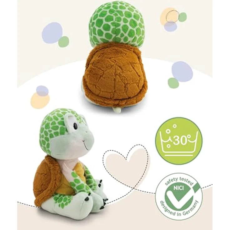 NICI Kuscheltier Schildkröte 23cm, grünes Stofftier aus weichem Plüsch, ideal zum Kuscheln und Spielen, für Kinder & Erwachsene - 63069 – Bild 4
