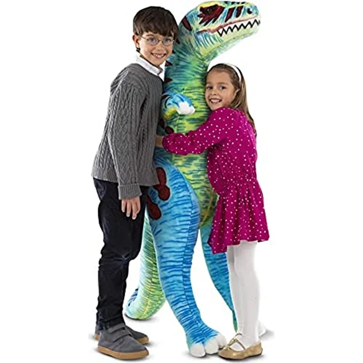 Melissa & Doug 18266 Riesen T-Rex - Naturgetreues Plüschtier mit lebensechtem Gesichtsausdruck