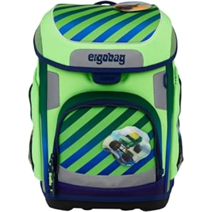 ergobag cubo Set, ergonomischer Schulranzen 5-teilig für 1. Klasse, standfest und individuell gestaltbar, aus 27,7 recycelten PET-Flaschen – Bild 2