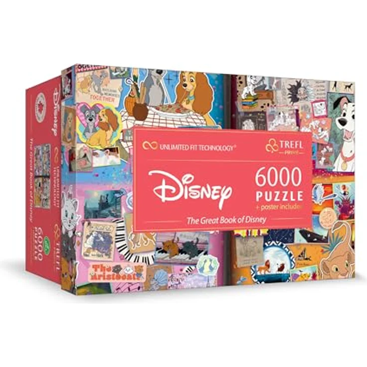 Trefl Prime Puzzle UFT: Disney, The Great Book of Disney, 6000 Elemente, Großes Spiel mit Dicken Karton, geeignet für Erwachsene und Kinder ab 12 Jahren – Bild 1