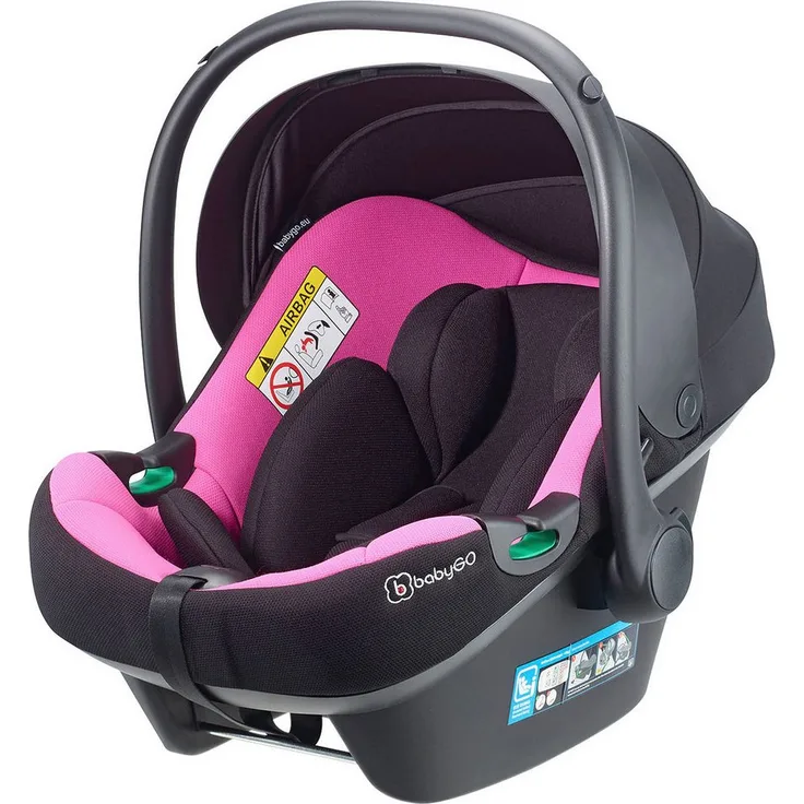 BabyGo Babyschale Travel XP Isize, Sicherheit, Komfort und Stil in Schwarz