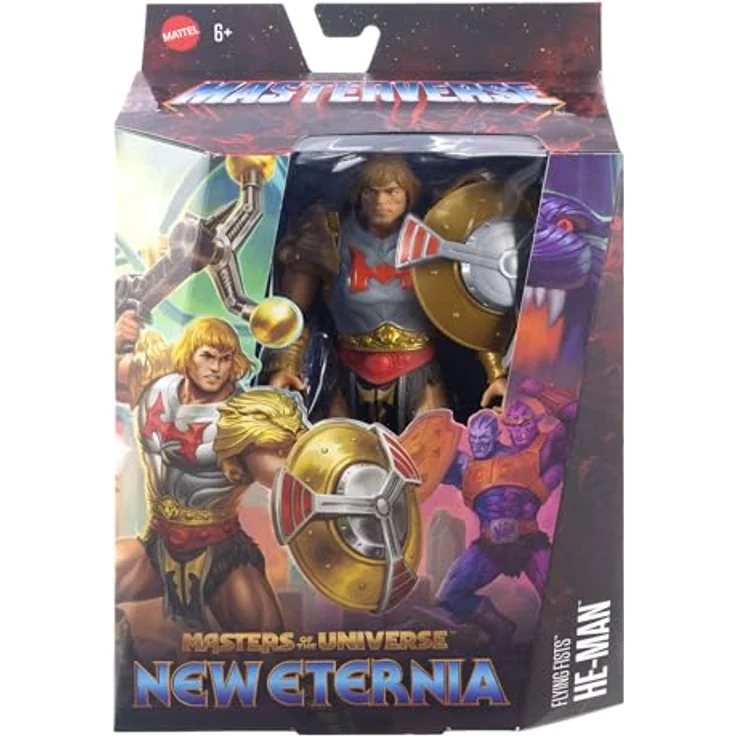 Mattel Masters of the Universe: New Eternia Masterverse Actionfigur Flying Fist He-Man, 18 cm mit 30 Bewegungspunkten und Zubehör – Bild 2
