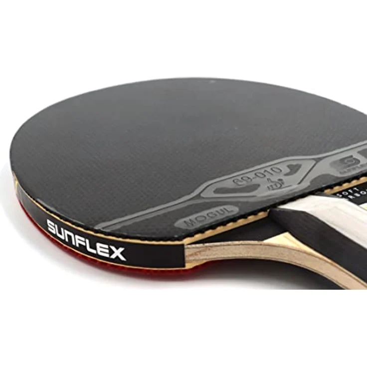 Sunflex Supreme Soft Carbon, Tischtennisschläger für Wettbewerb, ITTF-zertifiziert mit Ergo Grip und 2,2 mm Schaum – Bild 6