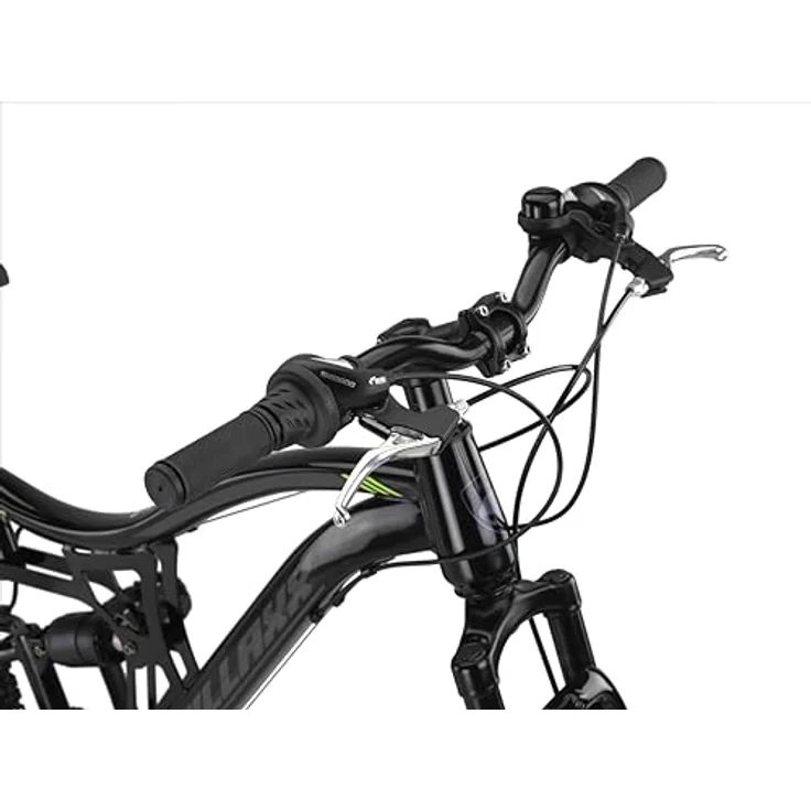 Chillaxx Bike Falcon Premium Mountainbike in 24 und 26 Zoll - Fahrrad für Jungen, Mädchen, Damen und Herren - Scheibenbremse- 21 Gang-Schaltung - Vollfederung (Schwarz-Disc-Bremse, 27,5 Zoll) – Bild 4