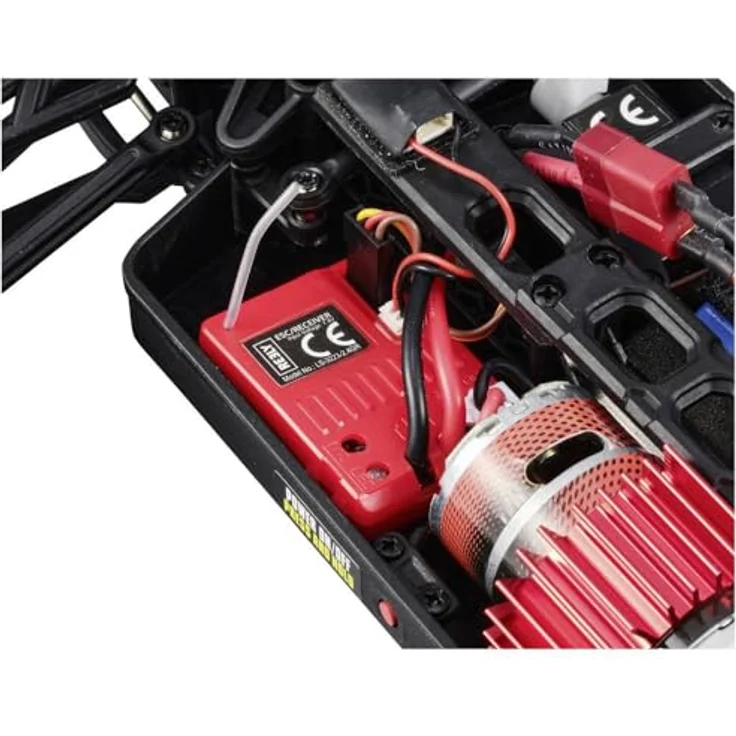 Reely RC-Auto Monstertruck Ravage 4x4 V2, inkl. Akku und Ladekabel, 1:16 Maßstab, bis zu 30 km/h, spritzwassergeschützt, LED-Scheinwerfer – Bild 4