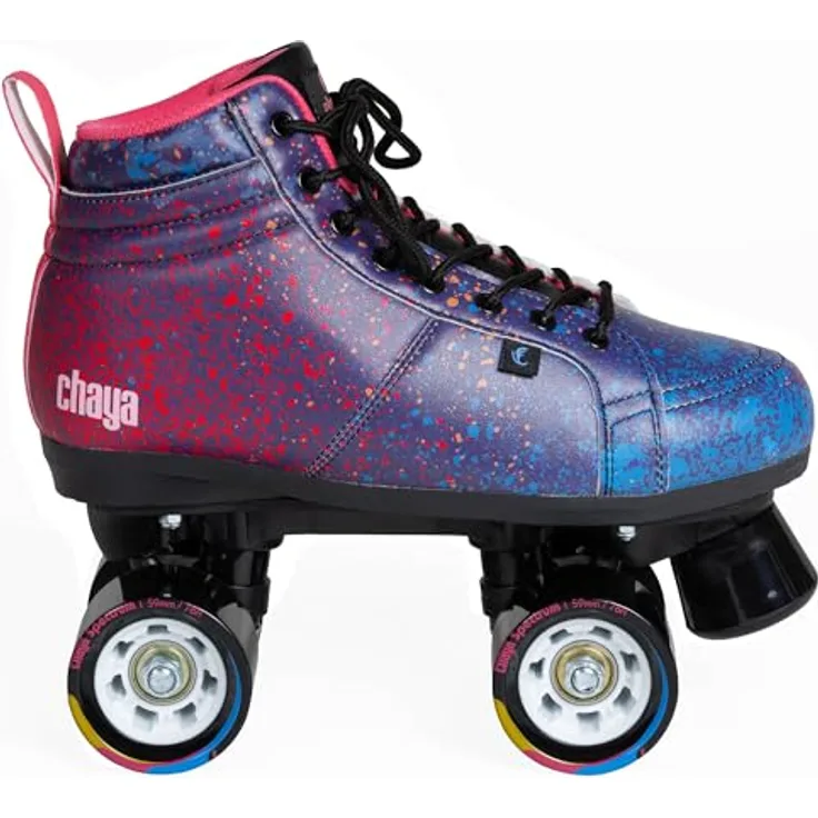 Chaya Roller Skates Airbrush, Unisex für Herren und Damen in Blau, 59mm/78A Rollen, ABEC 7 Kugellager