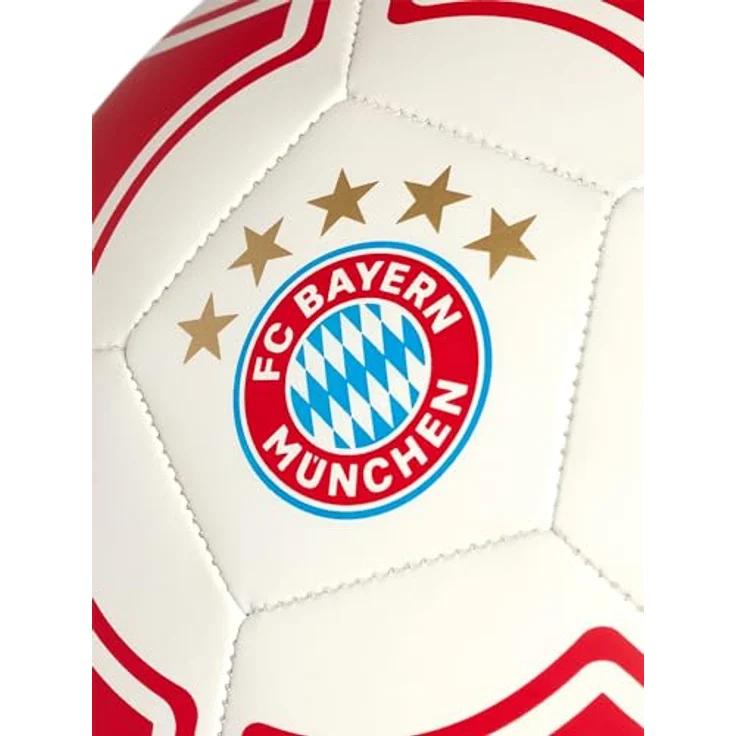 FC Bayern München Fußball Fussball, Größe 5, PU Material, gedrucktes Logo – Bild 3