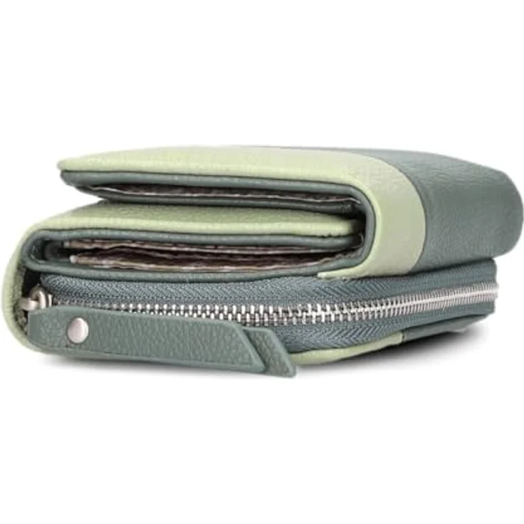 Zwei Eva Geldbörse, Kinderportemonnaie aus 100% Polyurethan, 9 cm x 11 cm x 5 cm, grün – Bild 9
