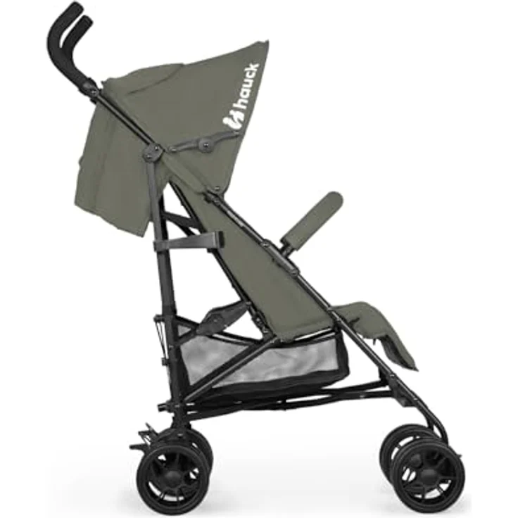 Hauck Buggy Fold N Care, leichter Schirmbuggy in Olive mit 5-fach verstellbarer Rückenlehne und Gratis Mobilitätsgarantie – Bild 6