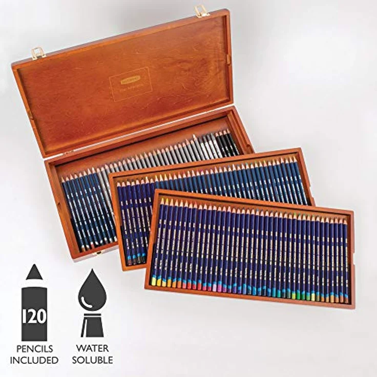 Derwent - Inktense Pencils - 120 pc in wooden box – Bild 2