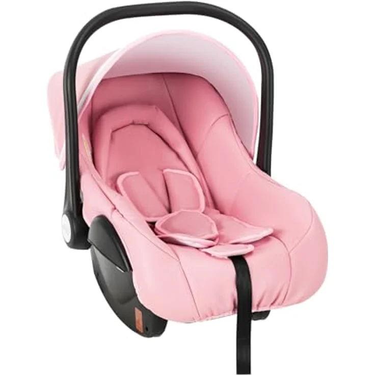 3 in 1 Kombikinderwagen Kinderwagen 3-in-1 Dreirad Lauflernhilfe Hochlandschaft Kinderwagen Faltbarer Kinderwagen Babywagen Babywagen für Baby 0-36 Monate (Rosa) – Bild 7
