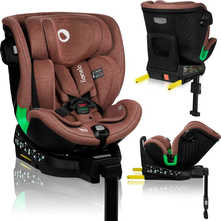 lionelo Autokindersitz HARMONY I-SIZE, ab: ab Geburt, bis: bis 12 Jahren, ab: 0,00 kg, bis: 36,00 kg, (Set), Basis 360'/ISOFIX/i-SIze/Gürtelalarm/viele Annehmlichkeiten, blau – Bild 1