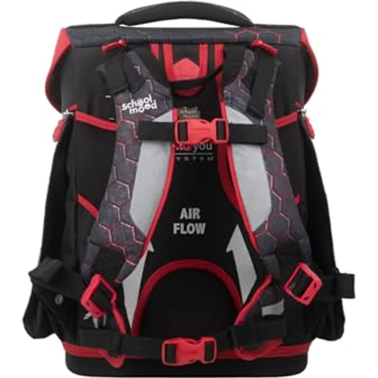 SCHOOL-MOOD® Schulranzen Champion Maxx, 7-teiliges Set mit ergonomischem Soft-Rücken, Polyester – Bild 6