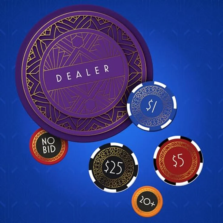 Renegade Game Studios Vegas Showdown, Biet- & Strategiespiel für 3–5 Spieler, Spielzeit 75 Minuten, ab 14 Jahren – Bild 5