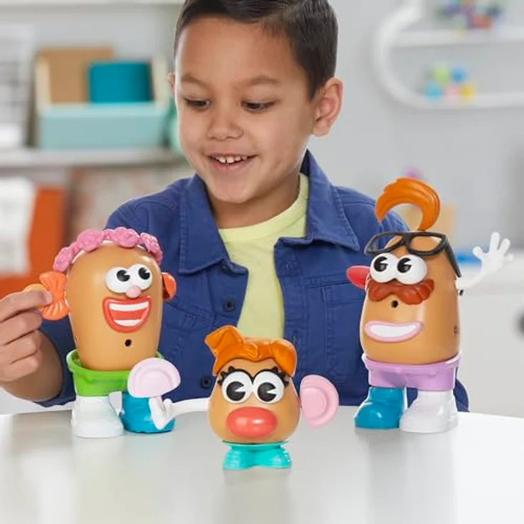 Hasbro Potato Head Superknollen Spielset, Bausatz mit 2 großen und 1 kleinen Kartoffelkörper sowie 38 Zubehörteilen für kreatives Spielen, ab 2 Jahren – Bild 4