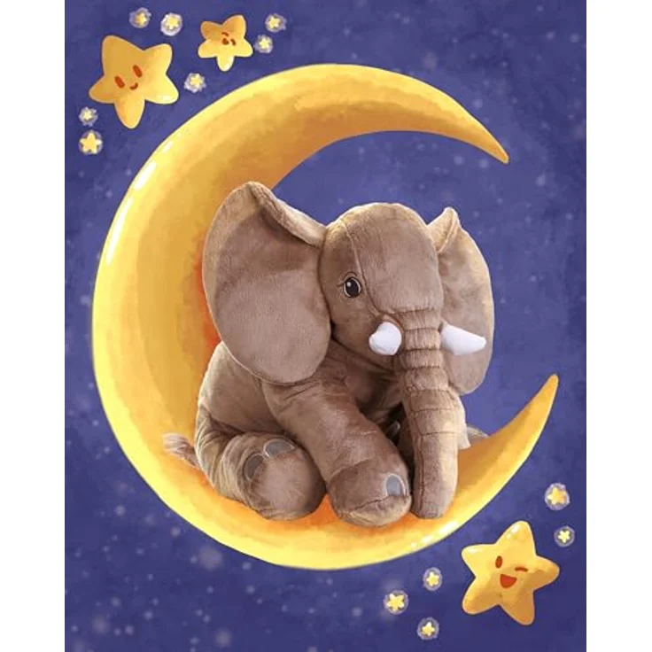 Corimori 60cm Elefant Kuscheltier I extra Flauschiges, XXL Plüschtier (Grau - Pip der Elefant) – Bild 4