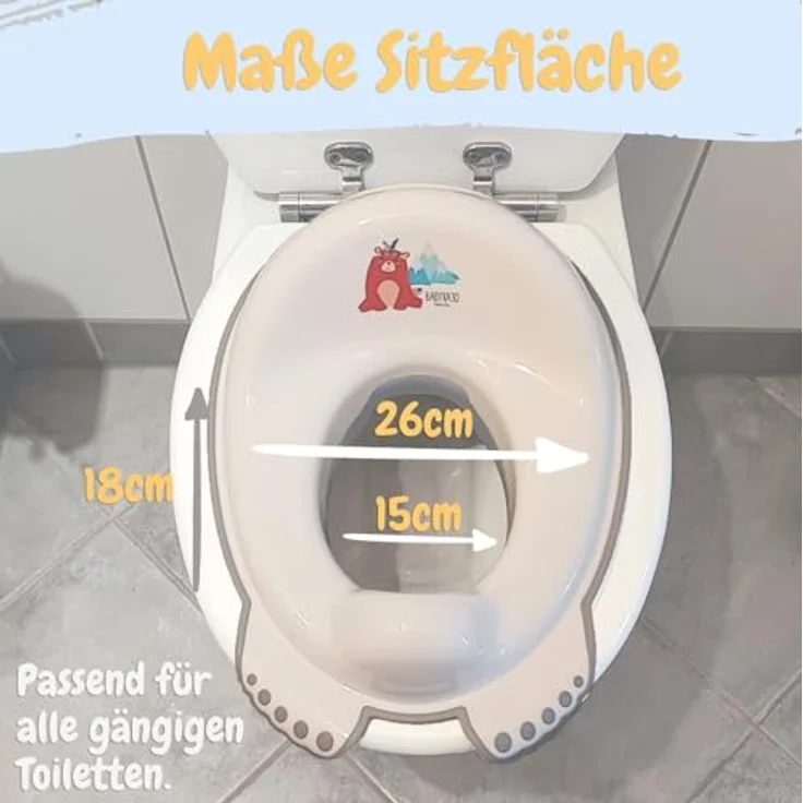 Babykajo Kinder Toilettensitz, TÜV Rheinland geprüft, rutschfeste Anti-Rutsch Beschichtung, ideal für Kinder ab 2 Jahren – Bild 5