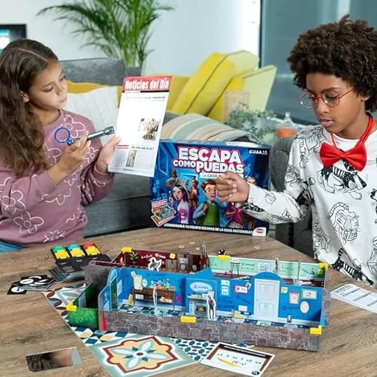 Bizak Escape Room Familienspiel 64361145, wiederspielbar mit mehreren Räumen und versteckten Rätseln – Bild 5