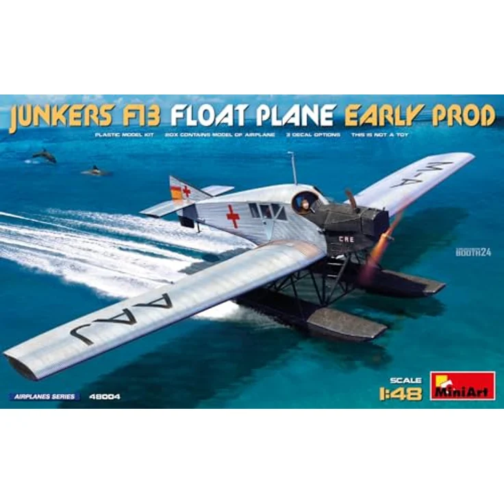 MiniArt 48004, 1:48 Junkers F13 Wasserflugzeug, detaillierter Plastik Modellbausatz zum Zusammenbauen – Bild 2