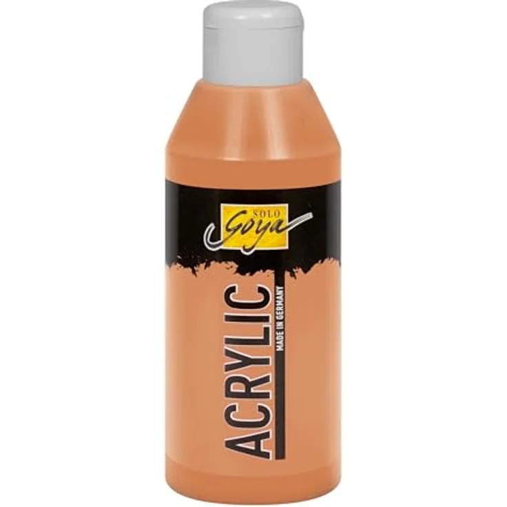 KREUL Solo Goya Acrylic kupfer, 250 ml Acrylfarbe in Studienqualität, wasserbasierend, schnell matt trocknend, gut deckend, wasserfest – Bild 1