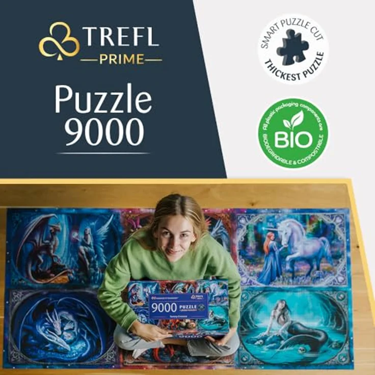 Trefl Prime - Puzzle UFT: Fantasy Creatures - 9000 Elemente, Anne Stokes, Großes Spiel, Dickster Karton, Bio, EKO, Mehrfarbig – Bild 3