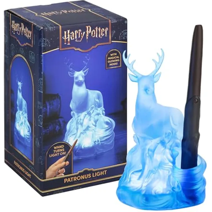 Paladone Harry Potter Patronus Leuchte mit Zauberstab Steuerung, Sammelfigur