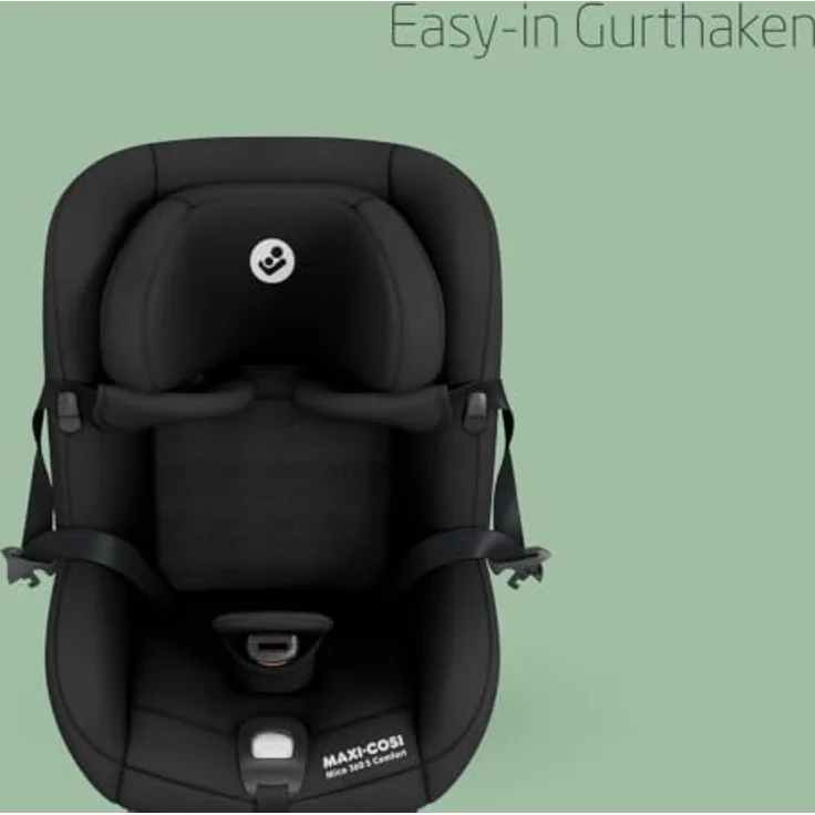 Maxi-Cosi Mica 360 S Comfort, Babyschale mit atmungsaktiven Stoffen, Autositz mit FlexiSpin-Drehung, ab 0 Monate bis 4 Jahre, mehrere Liegepositionen, G-CELL Seitenaufprallschutz – Bild 5