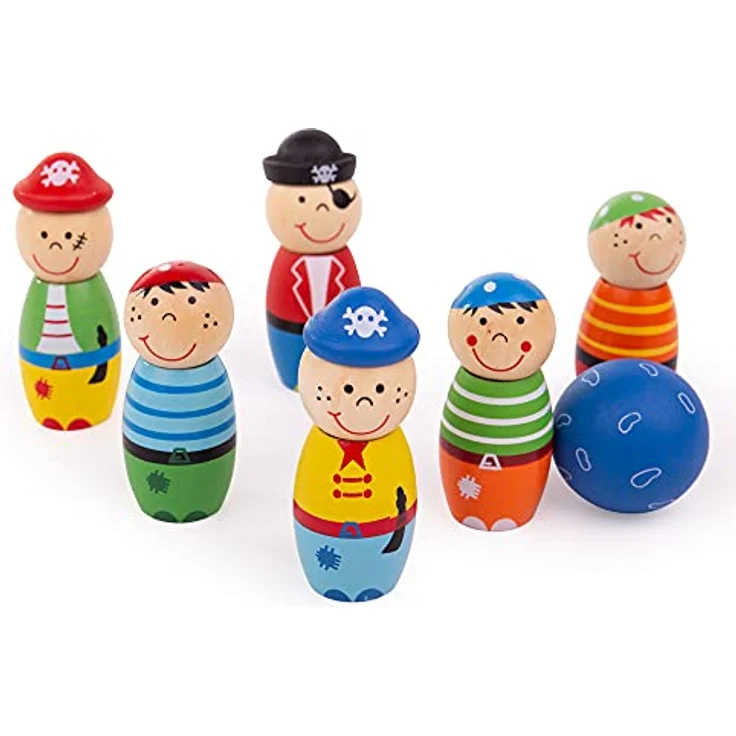 Bigjigs Toys Piratenkegel – Bild 1