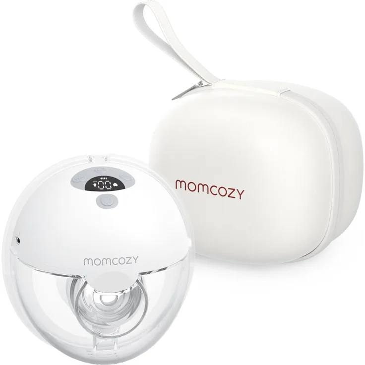 Momcozy Tragbare Milchpumpe mit 3 Modi: Stimulation, Expression und Gemischt, für stillende Frauen