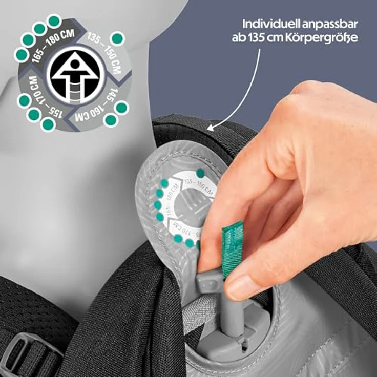 coocazoo Schulrucksack Mate, wasserabweisend mit höhenverstellbaren Schulterträgern, blau – Bild 7