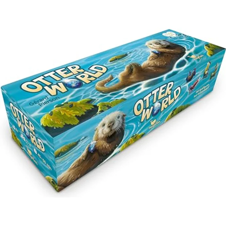 Magellan Otter World, Familienspiel mit beweglichem Spielfeld und niedlichen Otter-Illustrationen, produziert in Deutschland – Bild 2