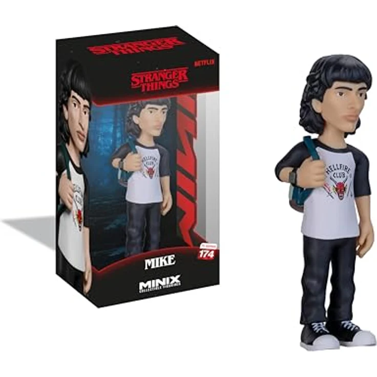 MINIX - TV Series #174 - Stranger Things - Mike Hellfire - Sammelfigur, 12 cm PVC, offiziell lizenziert, mit Ausstellungsbox – Bild 1