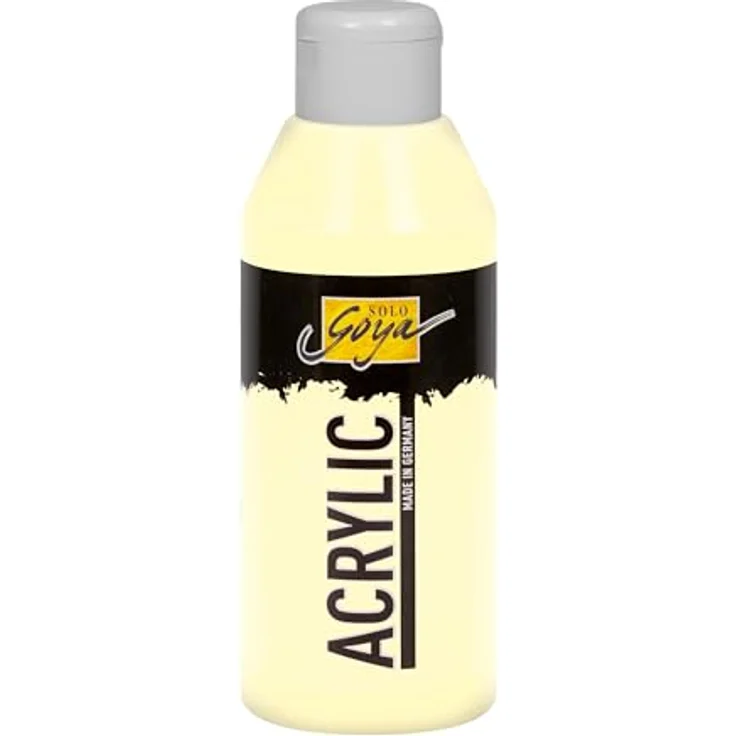 KREUL Solo Goya Acrylic Elfenbein, 250 ml Acrylfarbe in Studienqualität, wasserbasiert, schnell matt trocknend, gut deckend, wasserfest – Bild 1