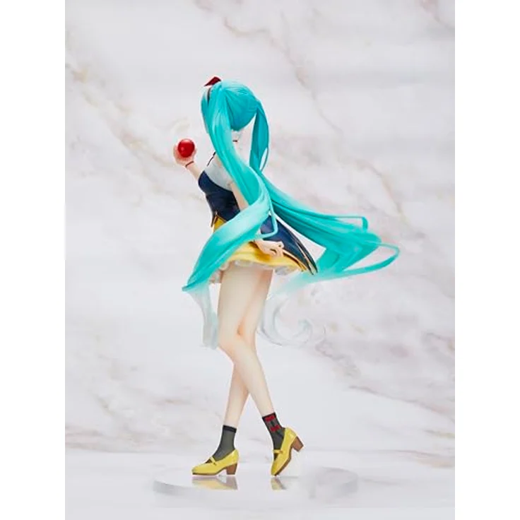 Taito Hatsune Miku PVC Statue, Wonderland Snow White, 18 cm, offizielles Lizenzprodukt mit Standfuß – Bild 4