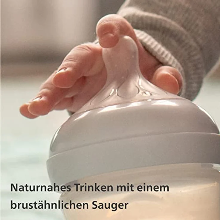 Philips Avent Natural Response Babyflasche – 2 x 125 ml Baby-Milchflasche für Neugeborene und älter, BPA-frei, 0+ Monate (Modell SCY900/02) - Preisvergleich – Bild 5