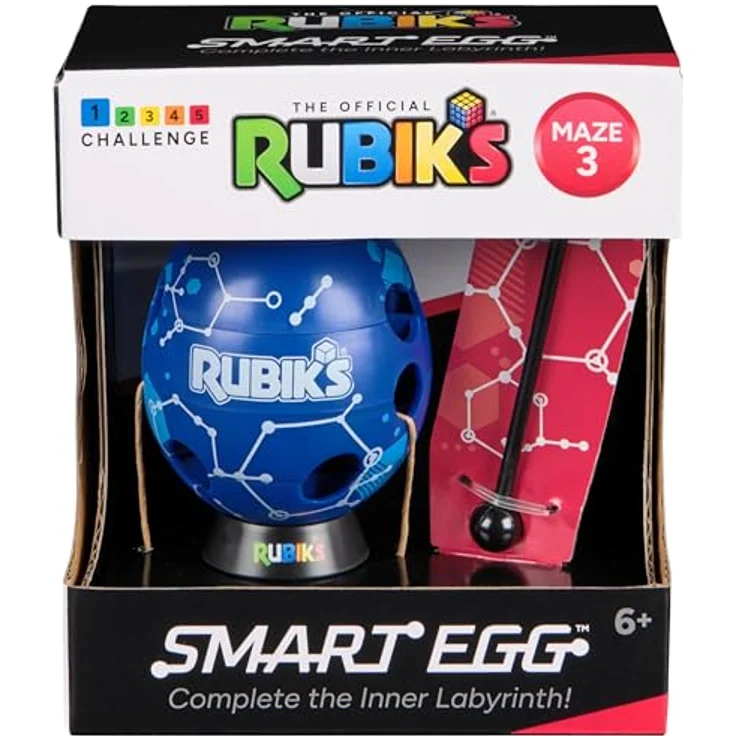 AMIGO Spiel + Freizeit GmbH RBK Rubiks Smart Egg 12, Geduldsspiel im Labyrinth für Einsteiger, inkl. Ständer, sortierte Farben – Bild 10