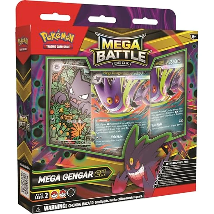 Nintendo Pokémon-Sammelkartenspiel: Mega-Battle-Deck – Mega-Gengar EX / Mega-Diancie EX, 60 spielbare Karten mit Zubehör und Online-Code – Bild 7