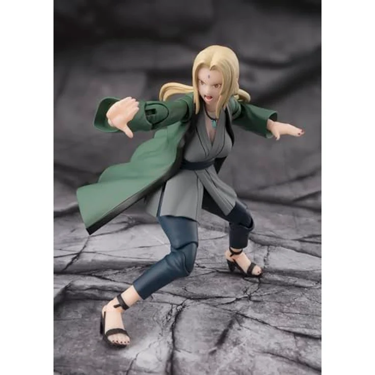 Bandai Tamashii Nations S.H.Figuarts Tsunade, detailreiche Actionfigur aus Naruto, 14 cm, inkl. Zubehör – Bild 3