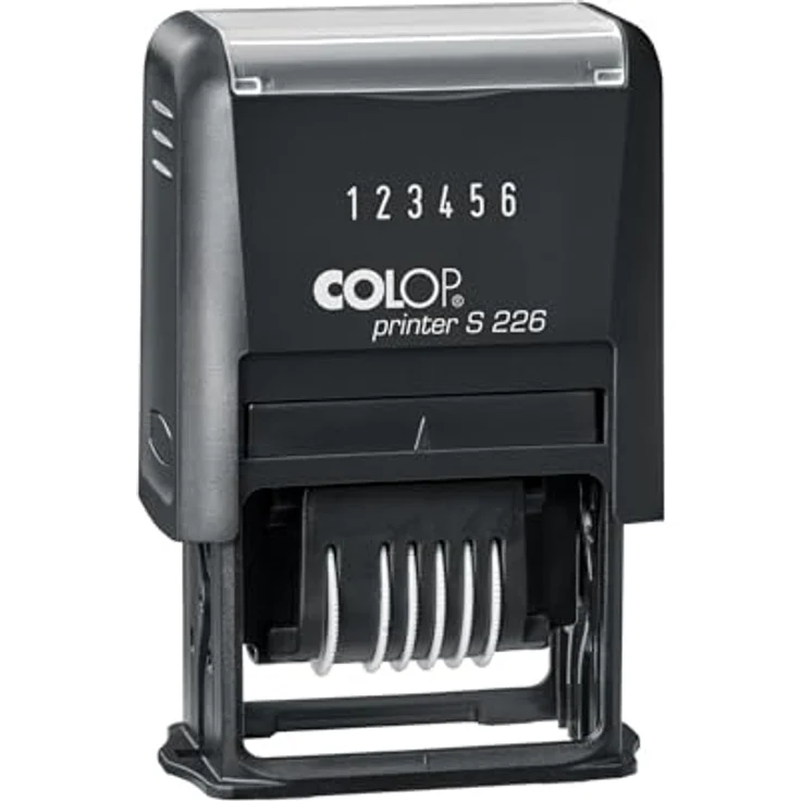 COLOP Ziffernstempel Printer S 226N, selbstfärbend in Schwarz, Ziffern von 0-999999, dokumentenecht – Bild 1