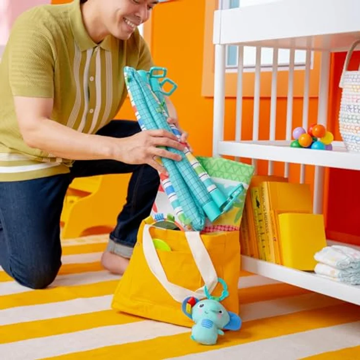 Bright Starts Wild Wiggles™ FoldAway Activity Gym™, Spielbogen mit 5 Spielzeugen und Musik, bunt – Bild 10
