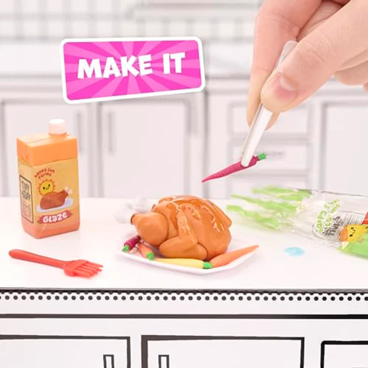 MGA Miniverse Make It Mini Mega Buffet 541301, Spielset mit 8 Rezepten und über 60 Teilen, für Kinder ab 8 Jahren, beschädigt – Bild 2