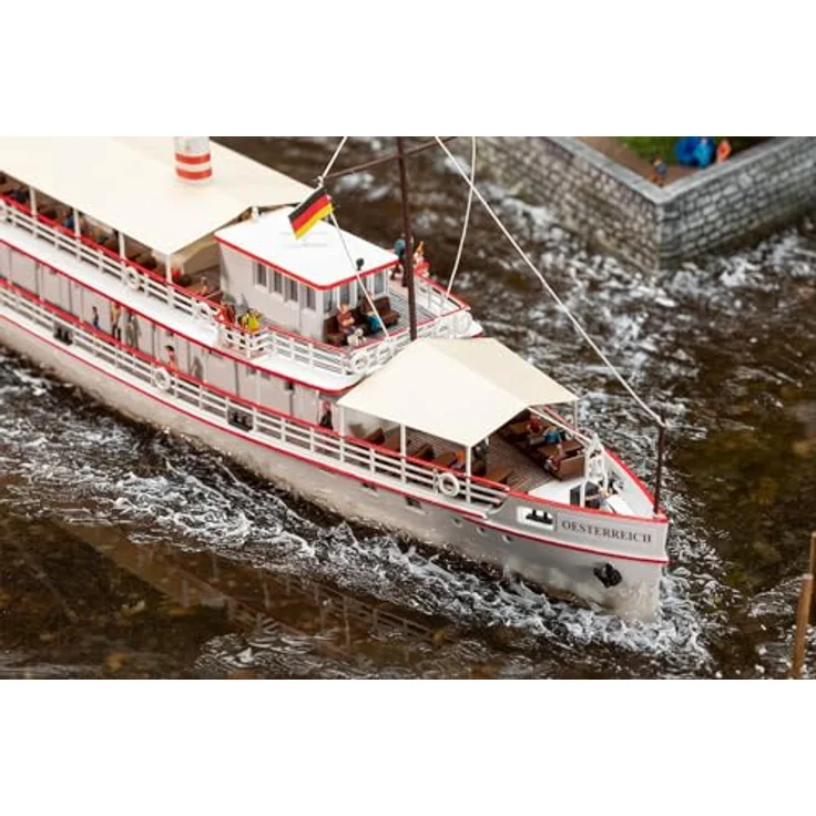 Faller Fahrgastschiff Oesterreich, Modell Schiff mit detailgetreuer Nachbildung – Bild 4